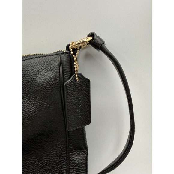 Coach Ellie File Bag Pebbled Leather Crossbody Gold Black C1648 NWT - Picture 5 of 9